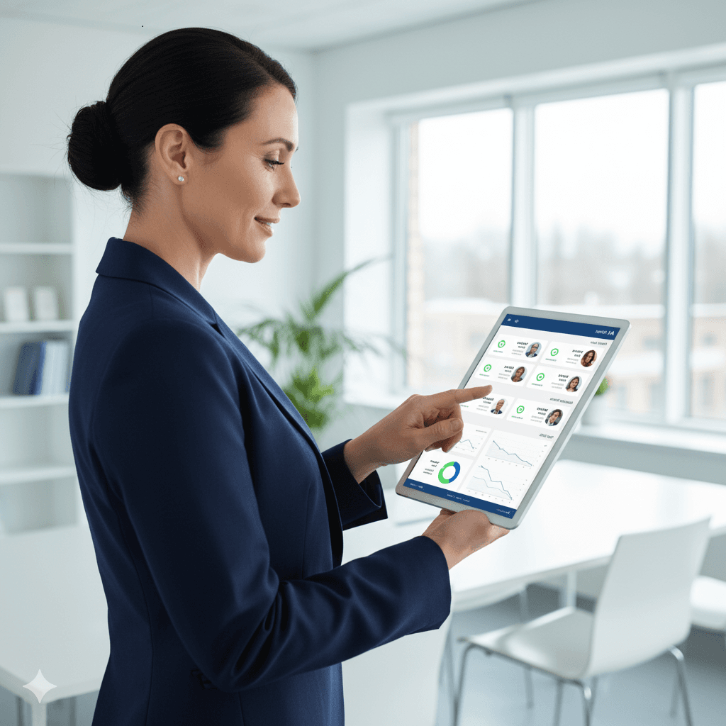 Healthcare professional assisting patient